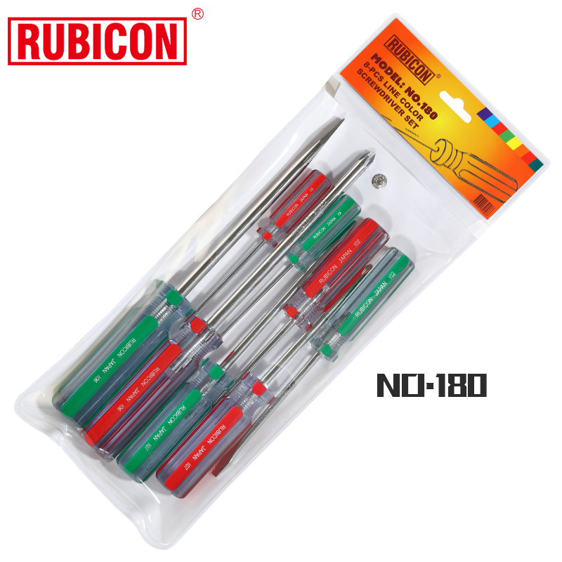Robin Hood Color Bar Screw Driver Suit Cross Straight Screwdriver Screw Driver Screwdriver Combo 160170180