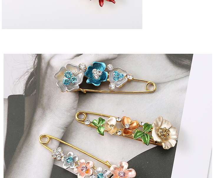Phiên bản Hàn Quốc của chiếc khăn trâm cài khóa hoa tulip lớn trâm cài cổ áo nữ kim áo len pin cố định quần áo với phụ kiện - Trâm cài cài áo cao cấp