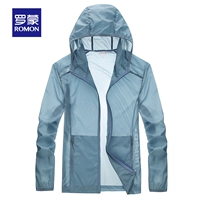 Мужской сине-серый натуральный ледяной шелк UPF50+