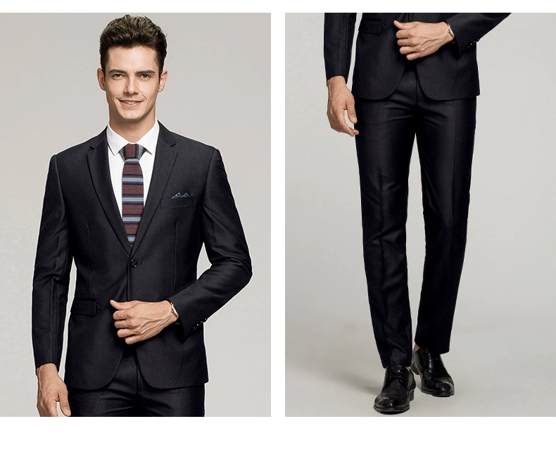 Romon / Romon phù hợp với nam giới mùa hè tự tu luyện chú rể bộ đồ cưới phù hợp với nam giới chuyên nghiệp mặc chính thức - Suit phù hợp