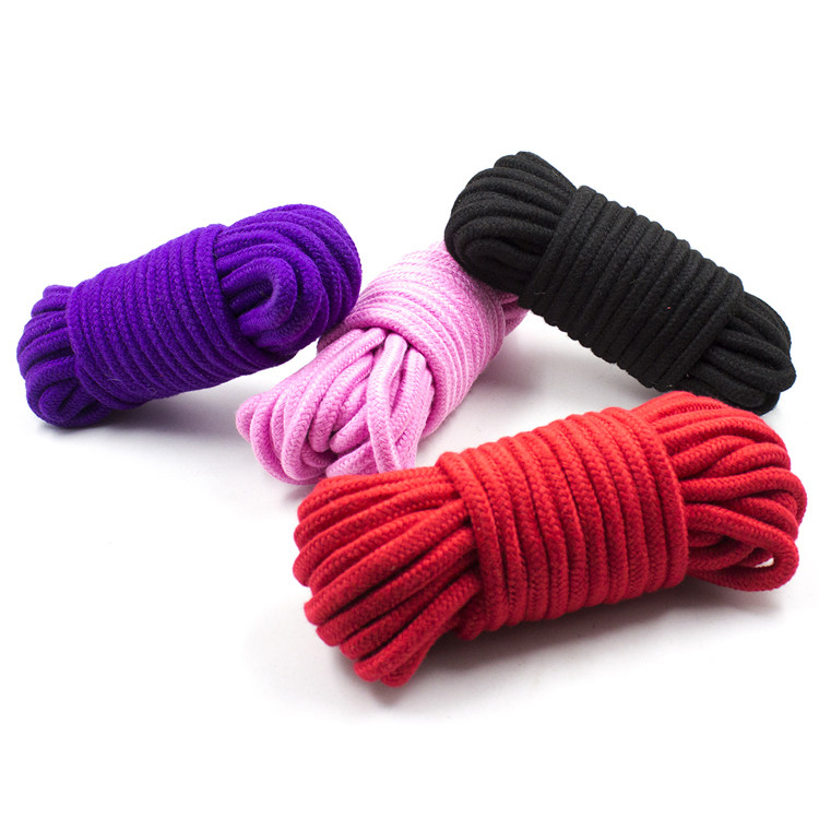 Alternative Flirts Toy Silk Rope Love Anecdote Cotton Rope 1CM Plus Coarse Bondage Men and women use bundled hemp rope Art