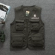 Quốc gia Địa lý Nhiếp ảnh áo vest Hiệp hội Nhiếp ảnh gia Trung Quốc Áo vest mùa hè cotton nhiều túi nam vest đa vai khoác vest nam