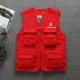 Quốc gia Địa lý Nhiếp ảnh áo vest Hiệp hội Nhiếp ảnh gia Trung Quốc Áo vest mùa hè cotton nhiều túi nam vest đa vai khoác vest nam