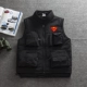 Người mẫu nam thu đông 2016 chụp ảnh áo vest nam nhiều túi cotton thủy triều cộng với áo nhung ấm áp vest vest áo khoác lông