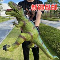 Xinjiang super-large number simulation of soft rubber dinosaur toy vocalizing bully dragon triangular dragon animal model boy