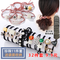 Head rope female simple temperament elegant Japanese and Korean hair ring ins wild style sweet tie hair low ponytail hair rope student