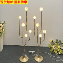 New Golden Dragon Ball Road Guide Lamp wedding props plating milk white ball Road Guide welcome area stage Tai Road Guide