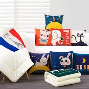 Gối du lịch, bữa trưa, mùa đông, quà tặng công ty, bàn làm việc thoải mái, ghế sofa, gối xe, thảm sử dụng kép, bệ cửa sổ