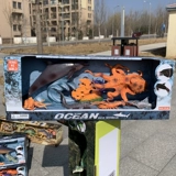 Реалистичная морская акула, подвижная игрушка, детская подарочная коробка, дельфин, осьминог