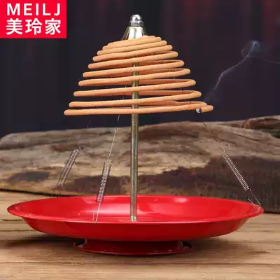 Practical powder room sandalwood shelf holder household lucky treasure ring incense holder incense holder new iron wire frame modern