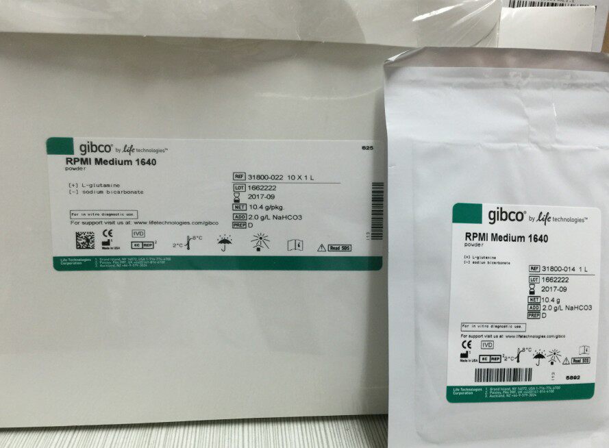实验试剂 1640培养基 31800-022 10x1L Invitrogen1X1L