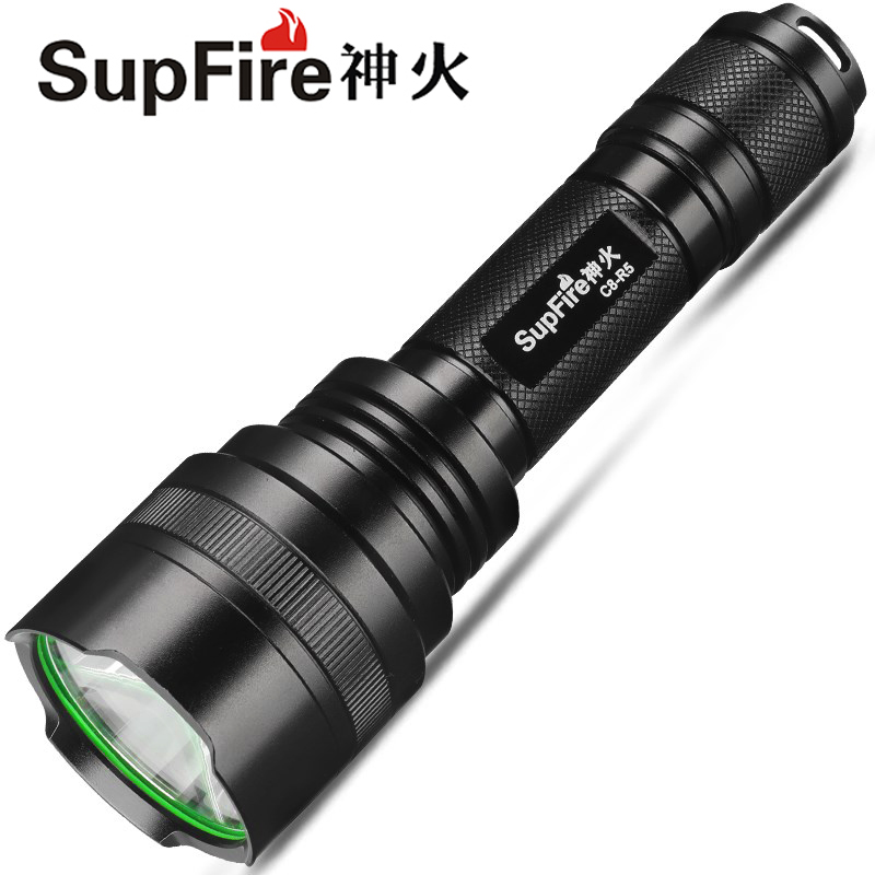 Shenhuo C8-R5 strong light flashlight rechargeable LED ultra-bright spotlight 8W long-range multi-function special forces