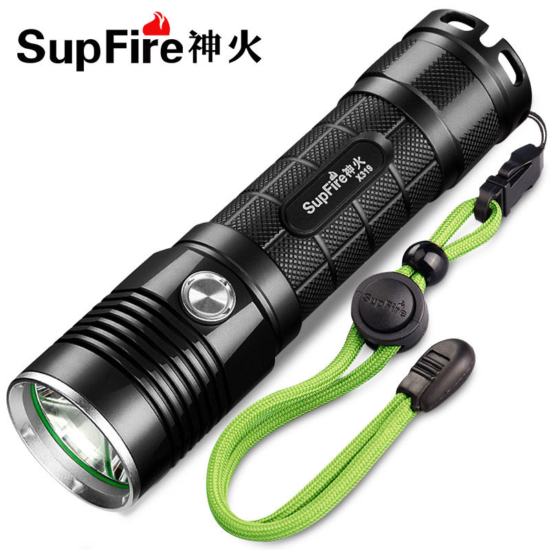 God Fire X319 Intense Light Flashlight 26650 Multifunction USB Mobile Charged Imported Led Far Shot Super Bright Outdoor Lights