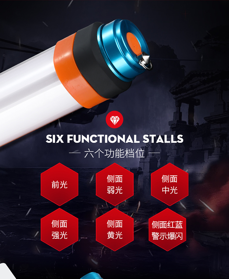 Shenhuo đa chức năng cắm trại ngoài trời lều ánh sáng LED chói đèn pin đuổi muỗi tín hiệu khẩn cấp ánh sáng làm việc đèn pin nhỏ siêu sáng
