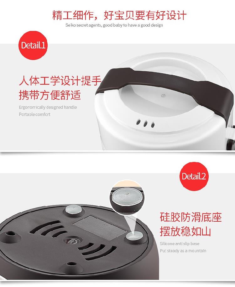 hộp cơm cắm điện golmes Hoàn toàn tự động 1-2 hộp cơm trưa cho học sinh dùng cơm điện siêu nhanh có thể cắm trong nhà bằng thép không gỉ không sạc được ủ cơm cắm điện
