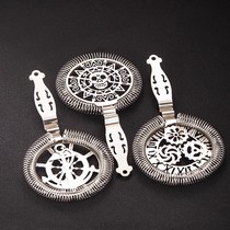 Bar Master Hawthorne Personalized Sun God Skull Mechanical Watch Pattern Stainless Steel Ice Filter Leaking Net to Separate Ice