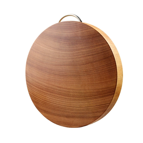 Шкаф с твердым древесиной круглой режущей доски железных дерева нарезание домохозяйственной домохозяйственной доски на кухнях [мягкие пятна наполовину цены]