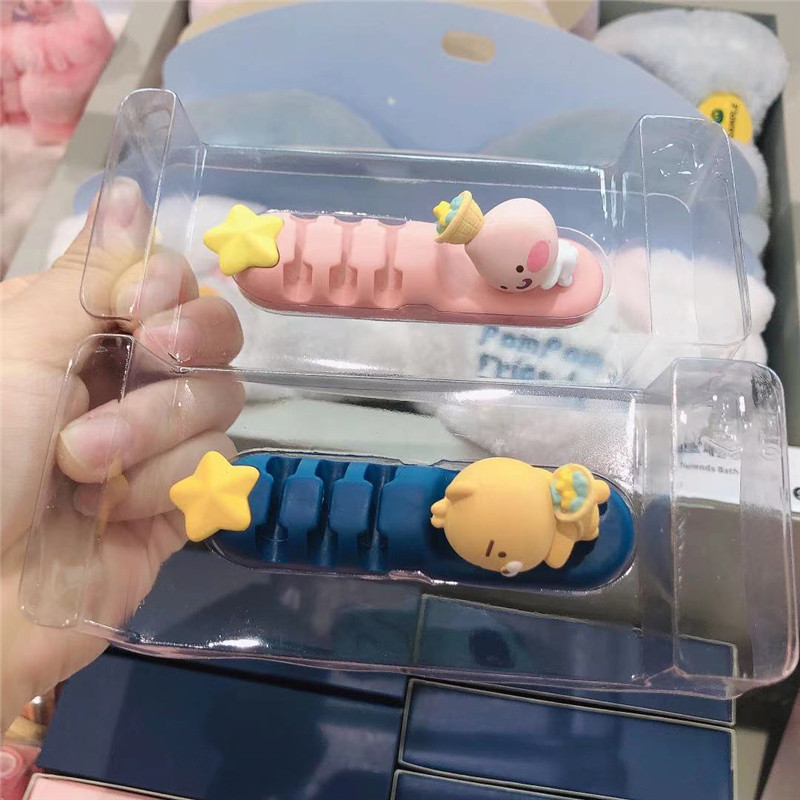 Spot KAKAO data wire fixer charging wire containing buckle table wire headboard on-board magnetic suction hub