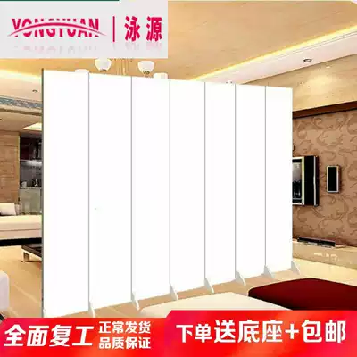All white pure white fabric screen partition fashion living room porch clothing fitting room photo simple background wall