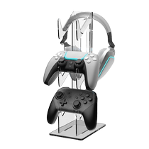 Youchengbang game console handle bracket ps5 storage rack ps4 headset acrylic shelf two-in-one switch table set up ns host xbox luminous charging pro creative placement rack
