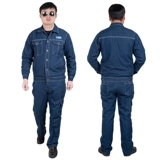 Летняя чистая хлопчатобумажная джинсовая одежда Установите мужскую домашнюю силовую сетку