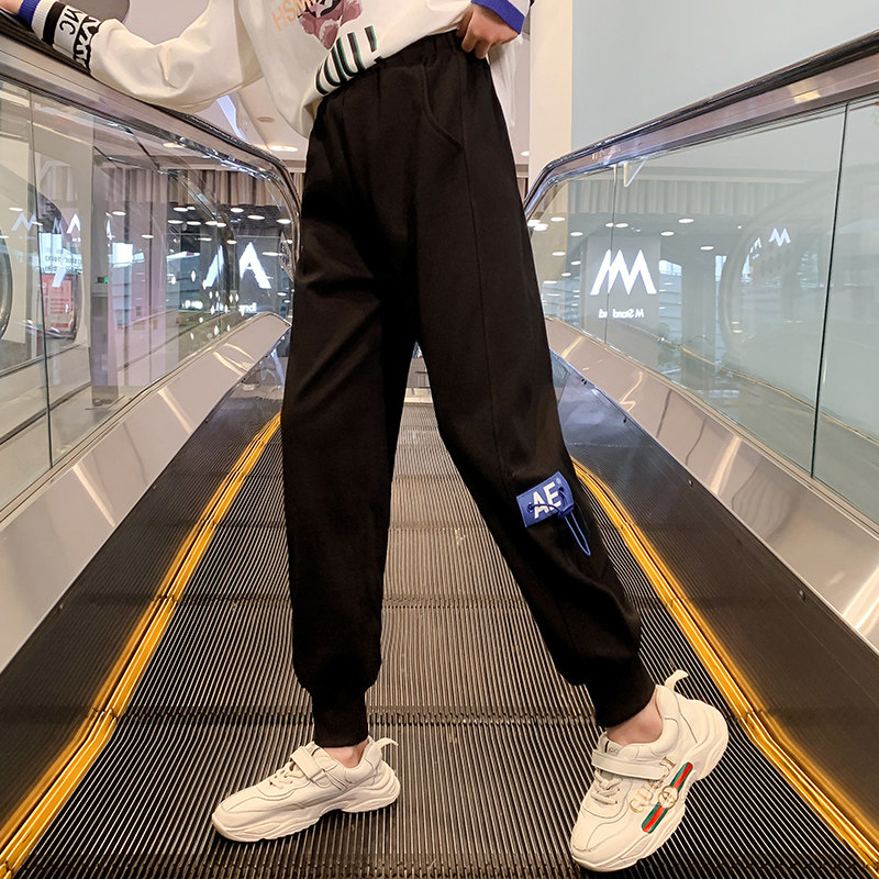 Girls' pants spring and autumn children's casual sports pants outer wear Western style 2022 new spring clothes girls trousers big children's clothes