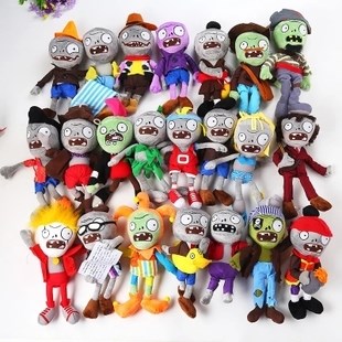 Large number of plant Wars Zombie Corpse Peas Pea Shooter Bono Sunflower Potato Zombie Dolls Woolen Toy Hang