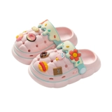 Детские тапочки, летняя нескользящая обувь, туфли для принцессы, слайдеры, мягкая подошва, 2 лет