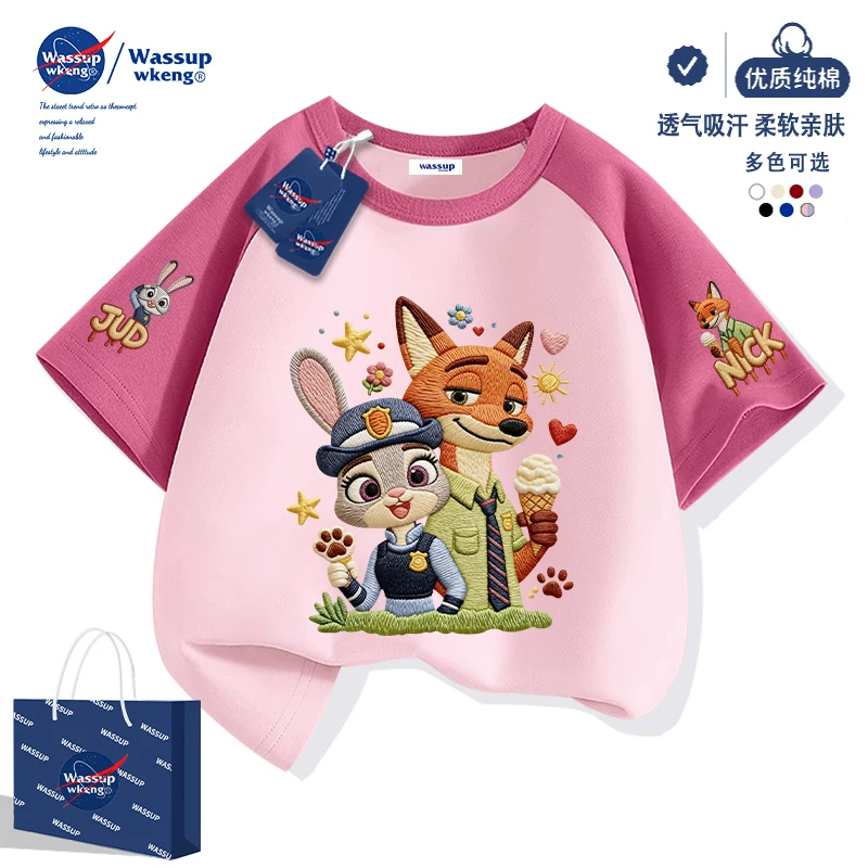 Летняя хлопковая футболка цвета абрикос с коротким рукавом, для подростков