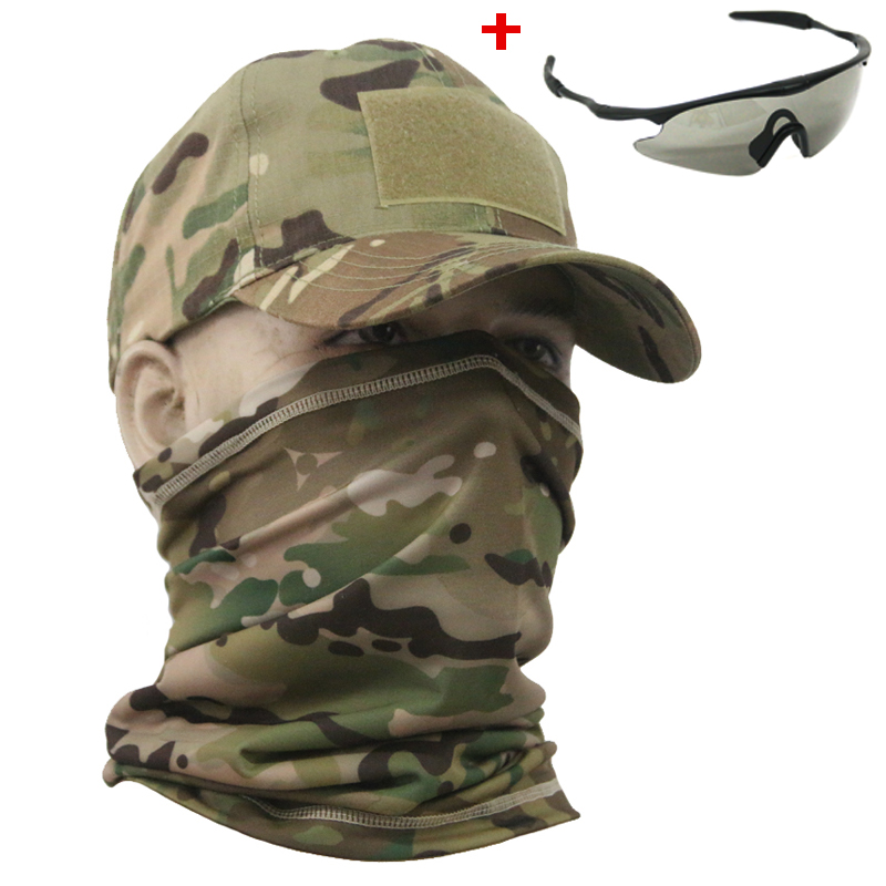 Deyi Camp Outdoor Ice Silk Magic Turban Mask All-in-One Mountaineering Hat Glasses Riding Equipment