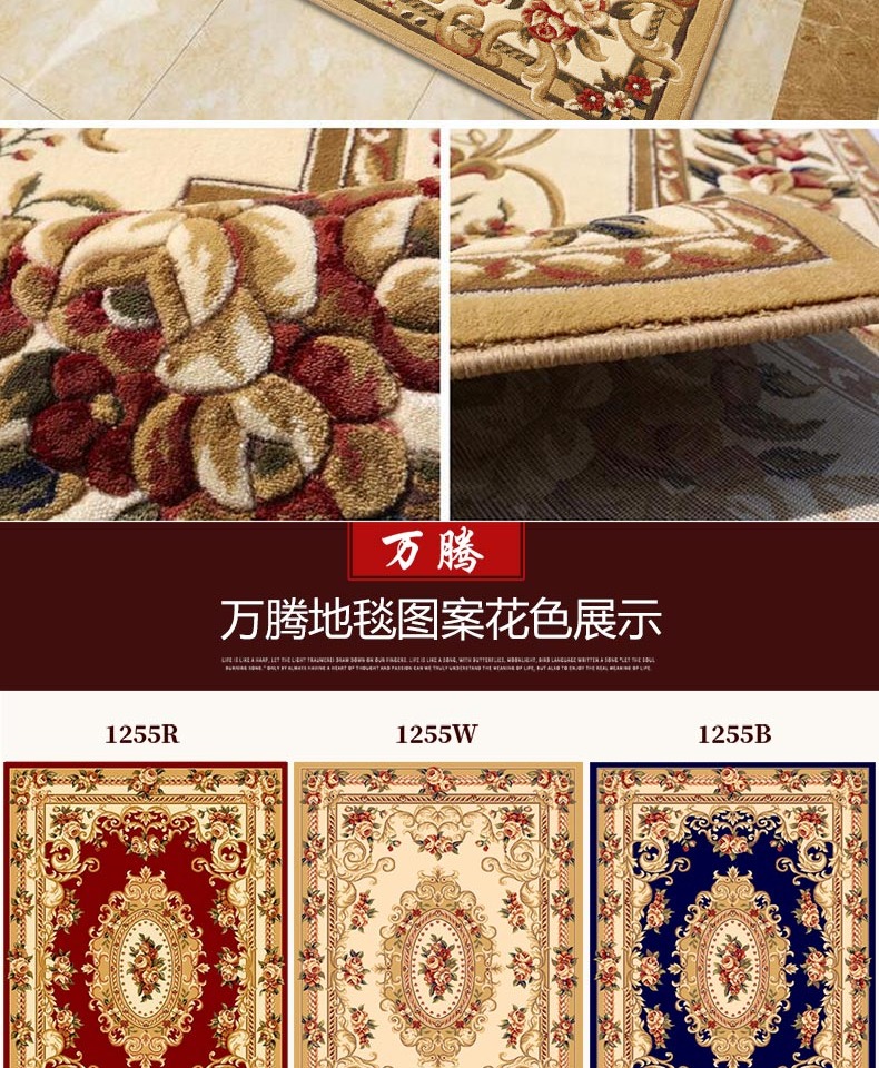 Handmade chạm khắc thảm châu Âu phòng khách phòng ngủ học tập lớn văn phòng Mỹ sang trọng dày hộ gia đình bàn cà phê thảm - Thảm thảm trải cầu thang