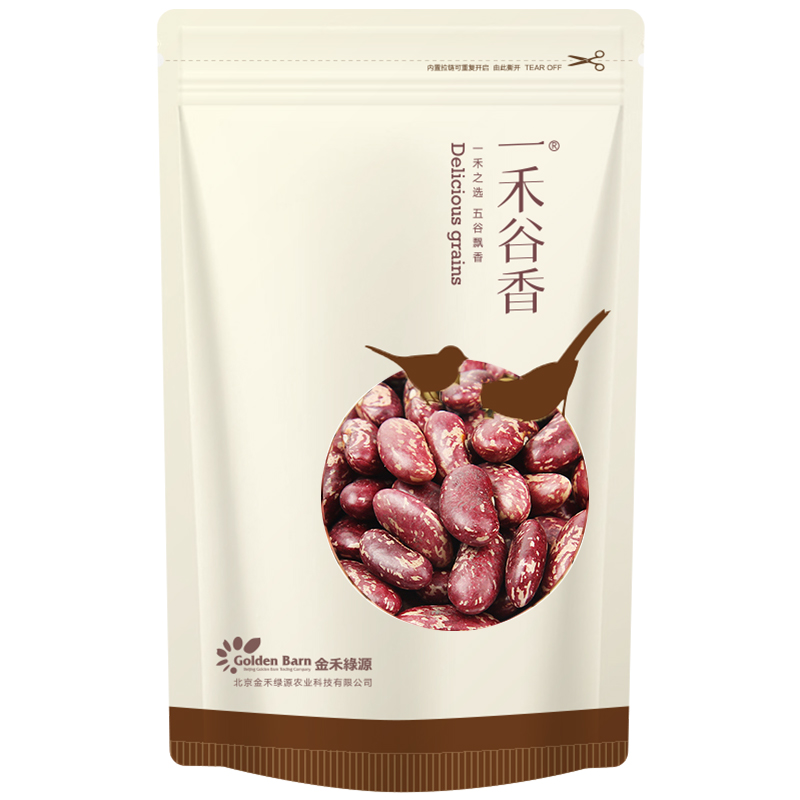 Yihegu fragrant kidney beans 500g Five grains Whole grains Northeast big flower rice beans Red waist beans soup kidney beans