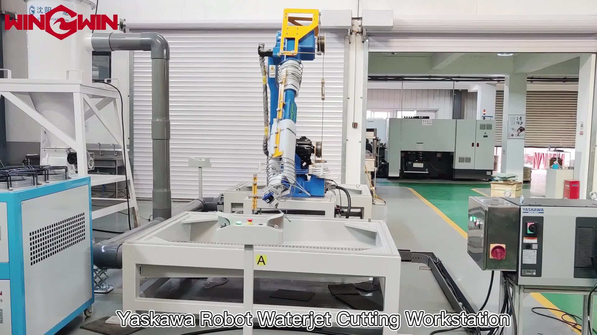 Waterjet Cnc Yaskawa Gp20hl Industrial Robotic Waterjet Cutter Water