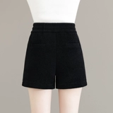 Шерстяные демисезонные шорты, леггинсы, приталенные штаны для отдыха, сапоги, коллекция 2023, А-силуэт, свободный прямой крой