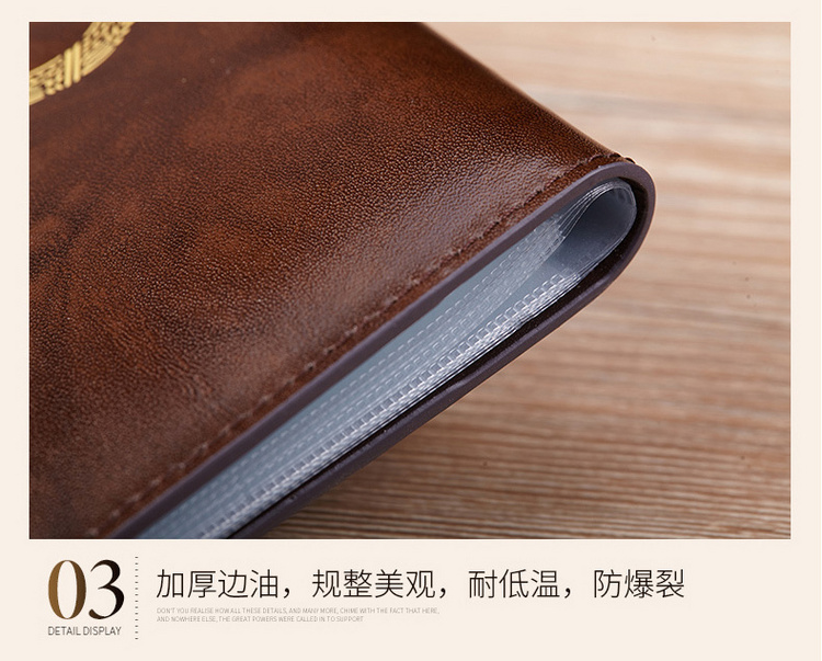 Sổ sách kế toán hộ gia đình sổ sách vỏ tài khoản trang tài khoản gói tài liệu nhà người dùng miệng cuốn sách bìa da phổ quát - Túi thông tin xác thực túi đựng giấy tờ xe ô tô