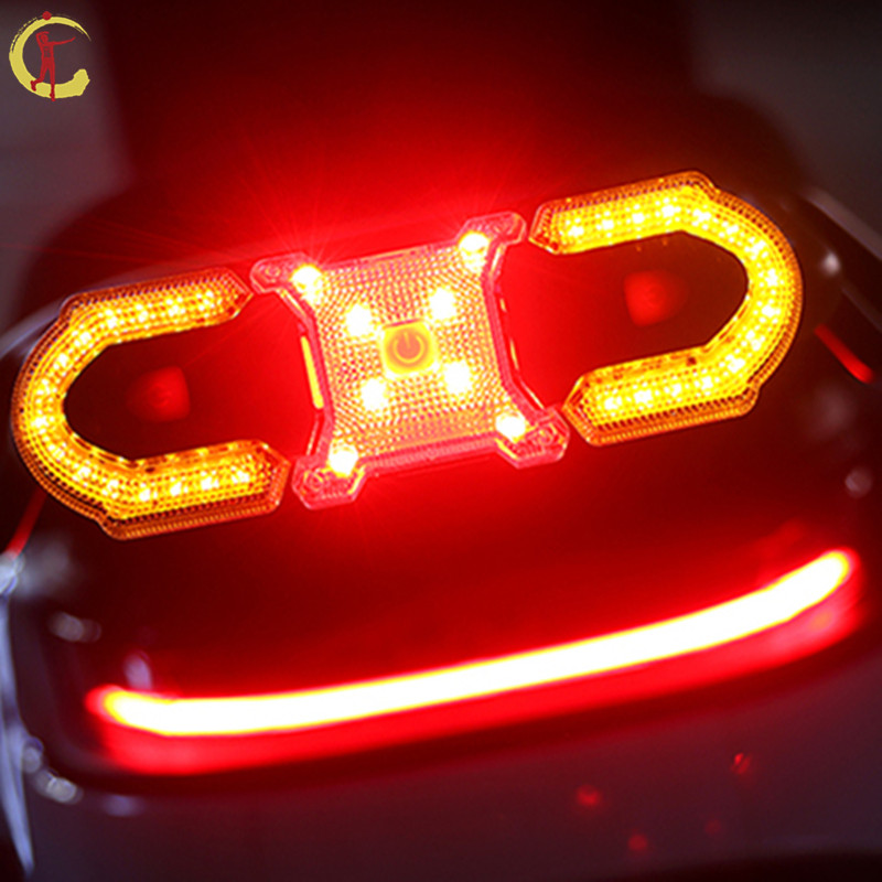 Small Bull electric car rear tail light M ten electric car M1 directional light MQi car lights electric bike decorative lights retrofitting accessories