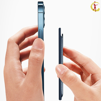 Applicable iphone12 Apple 12 magnetic suction sleeve magsafe card bag phone leather wallet leather wallet leather clip 11