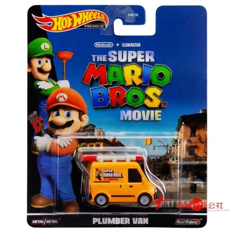 Hot Wheels Entertainment Culture Super Mario Movie Plumber Repair Vehicle Alloy Car Model