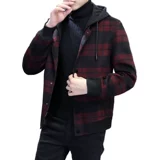 Кашемировая демисезонная двусторонная короткая съемная куртка, шерстяное шерстяное пальто, облегающий крой