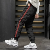 Дорожные удерживающие тепло цветные модные мужские трендовые штаны с пухом, увеличенная толщина