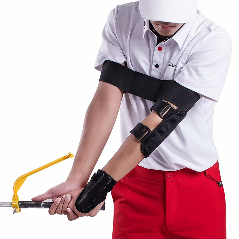 Golf swing exerciser wrist fixer action corrector beginner training supplies practice 4-piece set