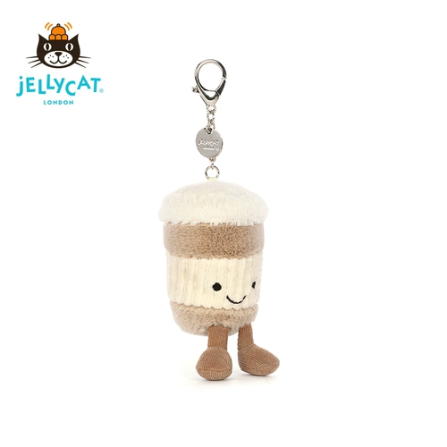 Jellycat, кофейное плюшевое украшение на сумку, игрушка, кукла, подвеска, Великобритания