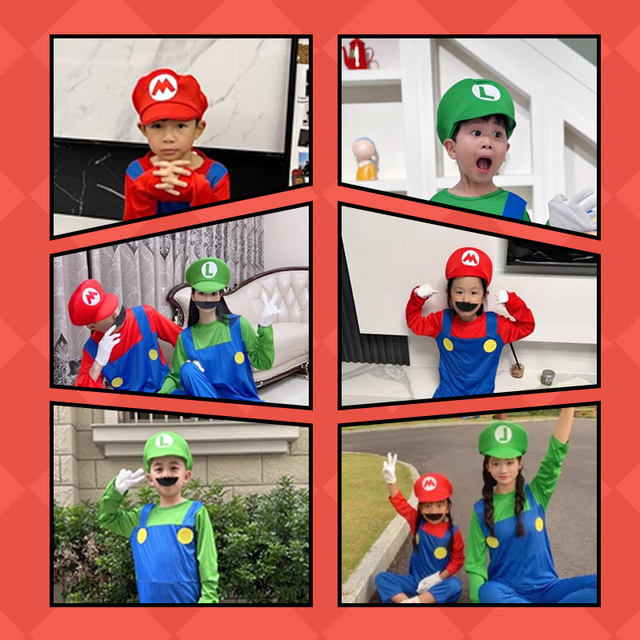 Super Mario hat Louis cos dance party Super Mario hat ການສະແດງລະຄອນກິລາກອງປະຊຸມສໍາລັບເດັກນ້ອຍ