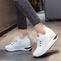 Yerkan 2022 New Airweave Summer Leisure 100 Hitch Slim-Foot-Foot-Foot-Foot Mom Thick Bottom Heightening Single Shoes