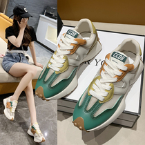 Yerkan 2022 Summer Old Daddy Shoes Women Genuine Leather Casual 100 Lap Breathable Lacing Round Head Deep Mouth Little White Shoes Woman