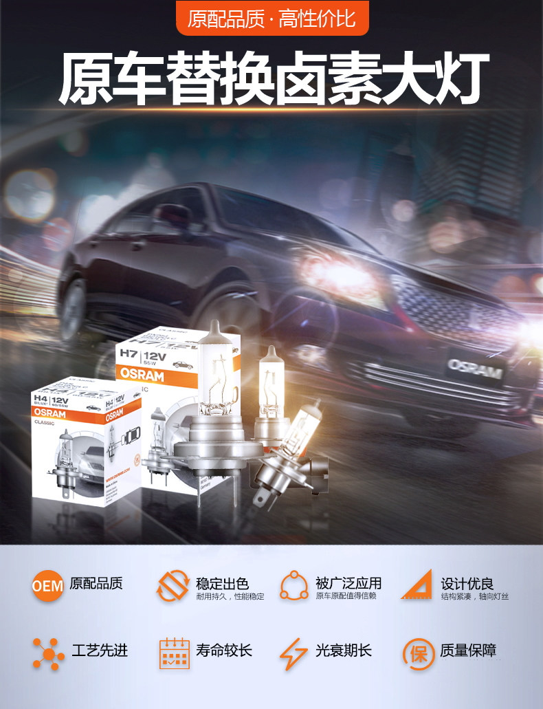 Osram Suitable for Honda Civic Accord Fit Lingpai Jade Crv Vezel Xrv Xenon Headlight Bulbs