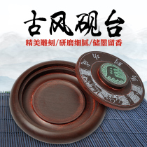 Guding 5 inch with cover inkstone platform five inch ancient horse inkstone Yushan inkstone with cover beginner adult student horse to success calligraphy inkstone brush ink pool ink pool Ink ink tray four treasures
