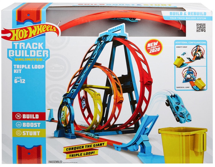 Authentic New Hot Wheels Track Three-Ring Challenge Loop Track Boys' Toy Car Children's Toy Glc96
