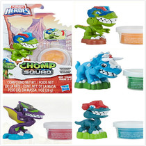 Hasbro Mini Dinosaur Rescue Team Flame Dragon Tyrannosaurus Rex Color Mud Set to eat dinosaur toys