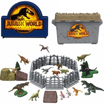 MeteJurassic World Dinosaur Home Mini Scene Fence 31 sets of children over home Toys HJB16